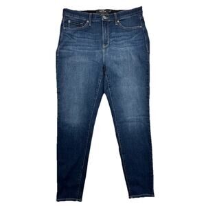 Torrid Jeans Womens Plus Sz 18 R Sky High Skinny Medium Wash Blue Denim Stretch